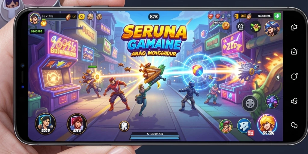 Tangkapan layar gameplay 8ZK dengan aksi seru dan menarik.