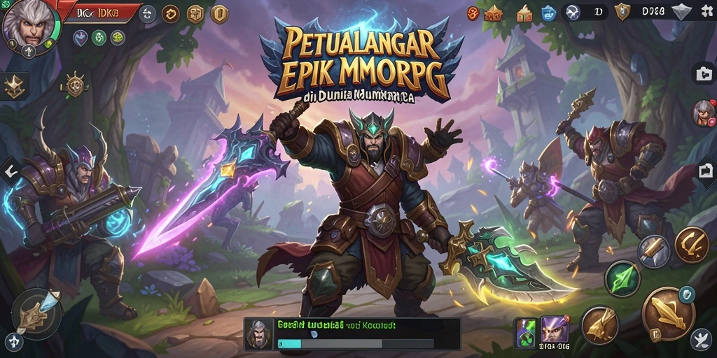 Screenshot gameplay DKK yang menampilkan aksi epic dalam pertempuran MMORPG.