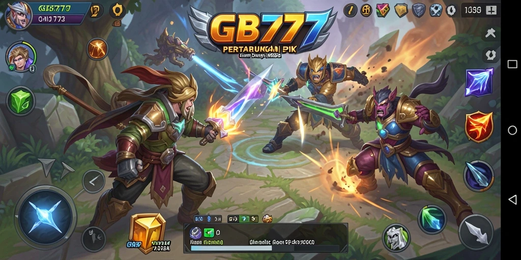 Gameplay seru dan kompetitif dalam GB777, siap untuk bertarung.