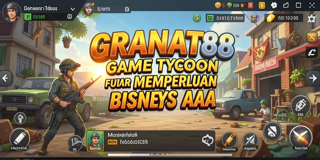 Tampilan gameplay menarik dari GRANAT88 yang menggambarkan pengelolaan bisnis.