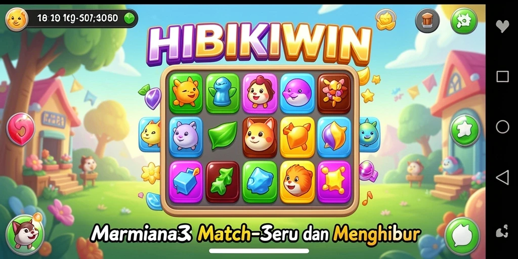 Tampilan gameplay <strong>HIBIKIWIN</strong> yang seru dan menarik.