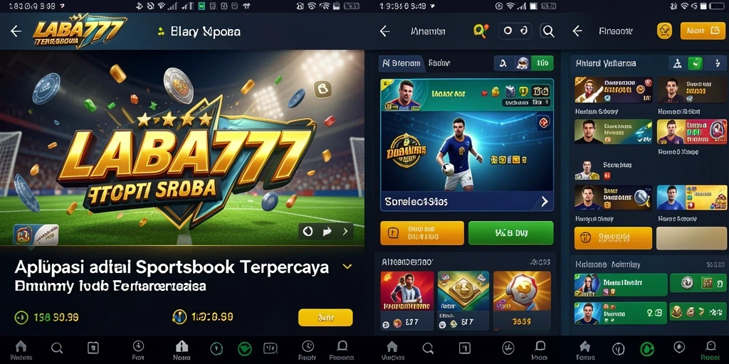 Tampilan gameplay menarik aplikasi Sportsbook LABA777.