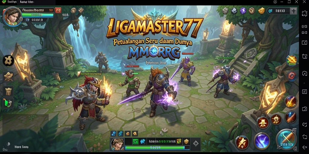 Tangkapan layar LIGAMASTER77 menampilkan pertarungan seru dalam dunia MMORPG.