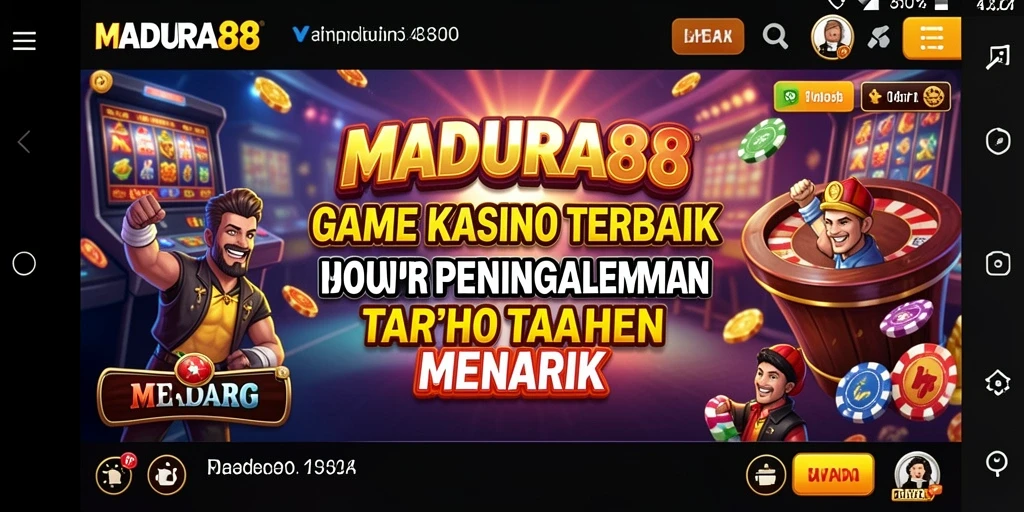 Tampilan gameplay seru di MADURA88 yang memikat hati para pemain Kasino.