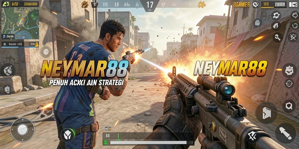 Tampilan gameplay seru di NEYMAR88 dengan aksi intens dan strategi cerdas.