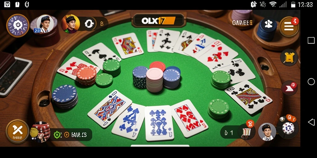 Gameplay seru Gaple di OLX17 yang dapat dimainkan bersama-sama.