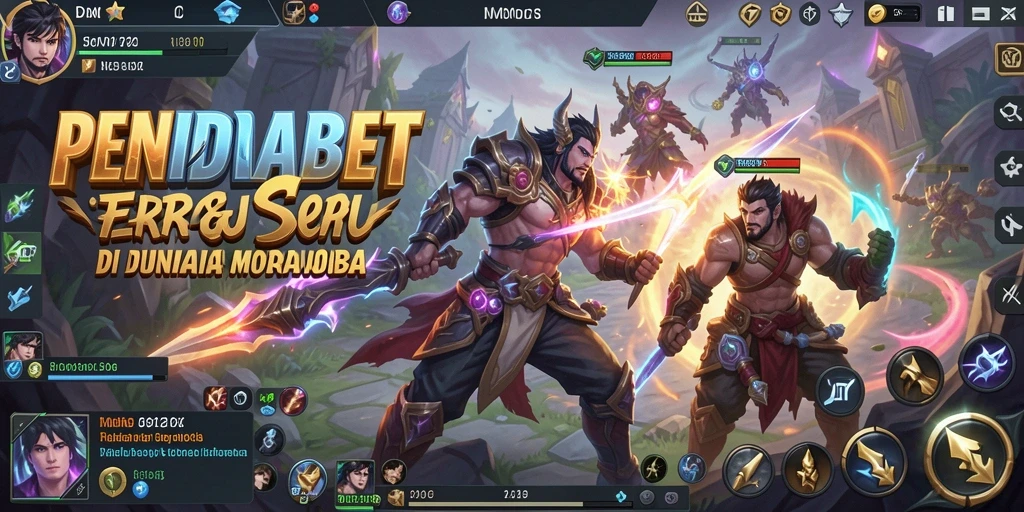 Screenshot gameplay PENIDABET menunjukkan aksi seru di medan perang MOBA.