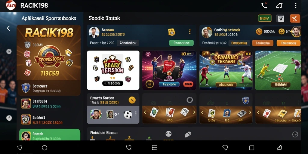 Tampilan gameplay menarik dari aplikasi Sportsbook RACIK198.